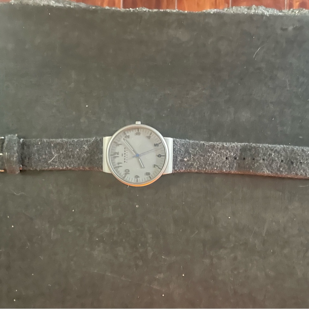 Men’s Skagen Gray Wool Strap Watch